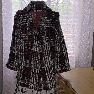 Large Button Sweater Jacket